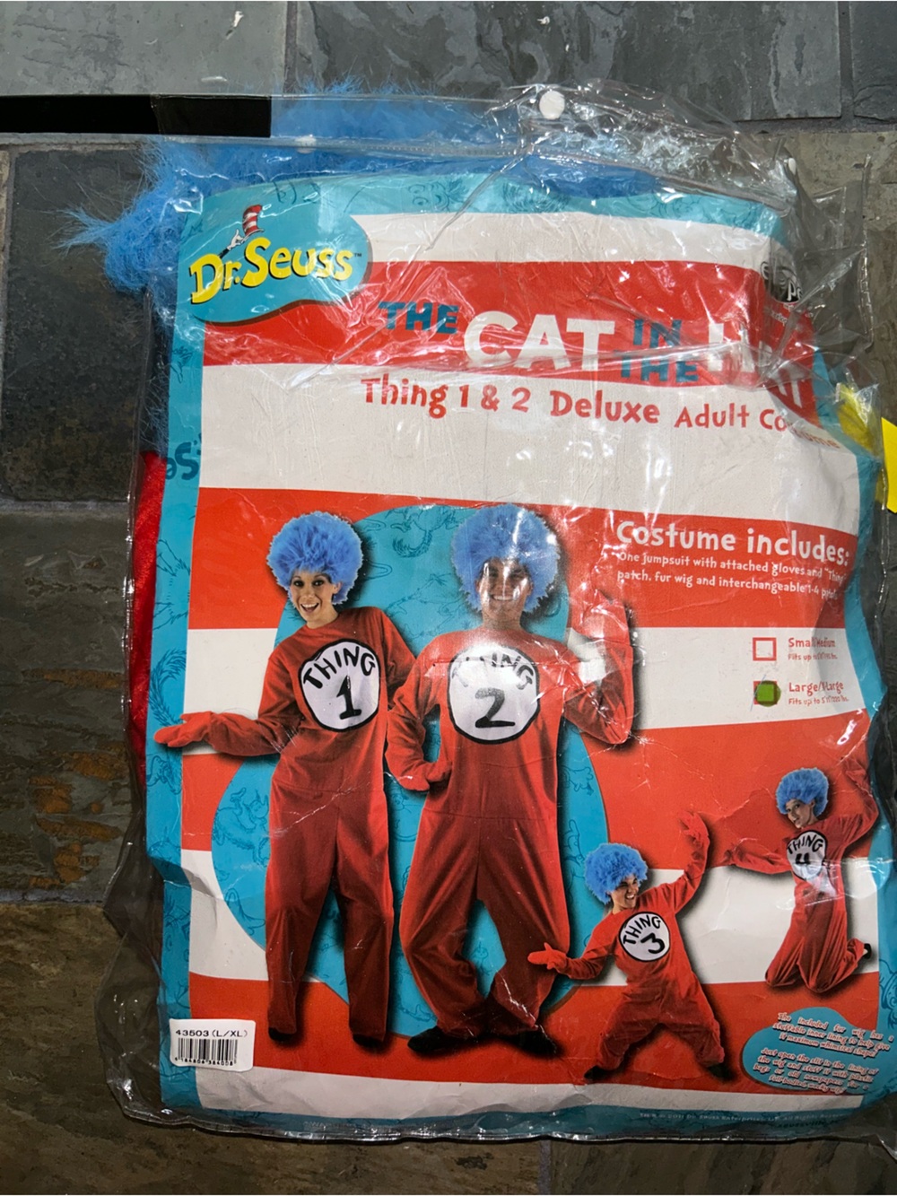 dr Seuss costume thing 1 2